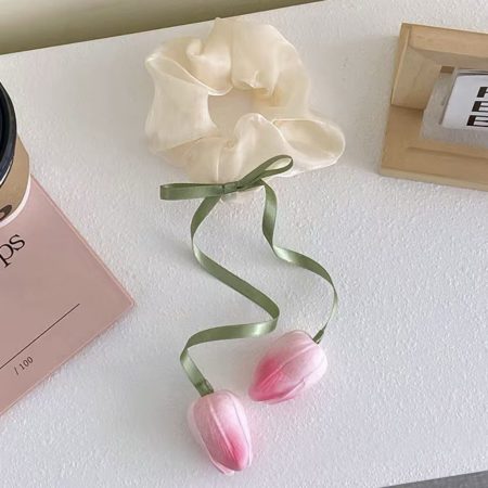 light pink & white double tulip toka