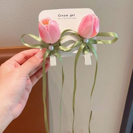 light pink tulip clips toka
