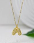 litter M gold straus necklace