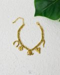 gold charms bracelet