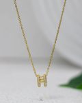 litter H gold straus necklace