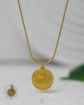 Egyptian Pyramids gold mouse necklace