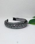 mix silver & black rope collar
