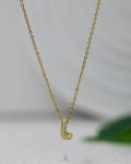 litter L gold strus necklace
