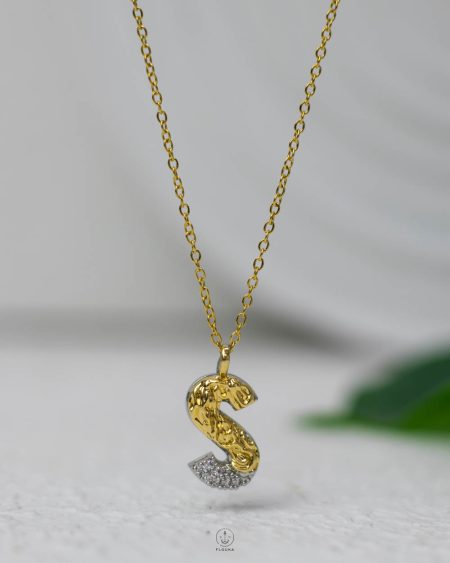 litter S mix silver & gold strus necklace