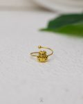 free size gold Scarab ring