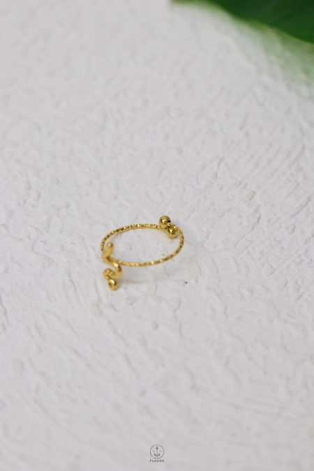 free size gold snake ring