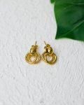 basic gold circle earring