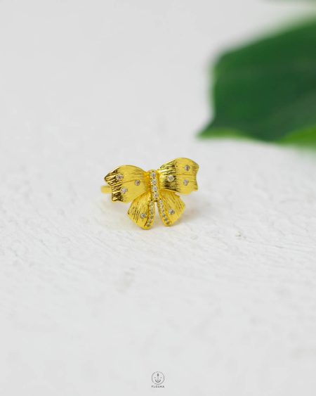 free size butterfly ring