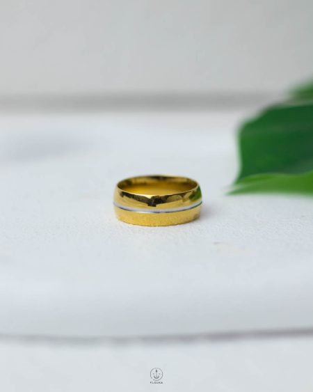 gold & silver line ring