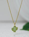 mini straus cactus necklace