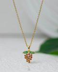 mini straus grapes necklace