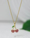 mini straus cherry necklace