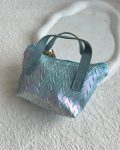 mini metallic baby blue bag