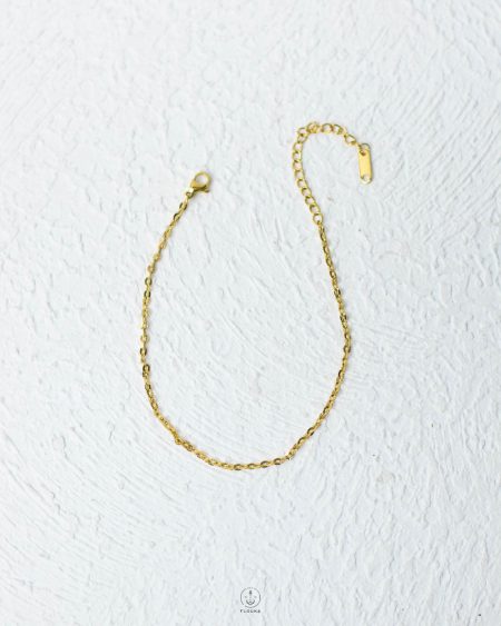 basic gold ankelet