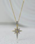 gold spacestar struas necklace