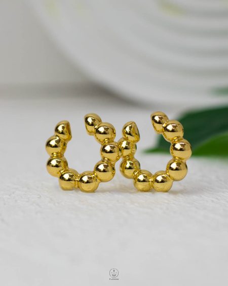 gold balls fake piercing