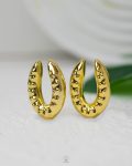 gold Horseshoe fake piercing