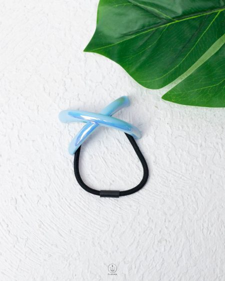 Metallic baby blue X tokka