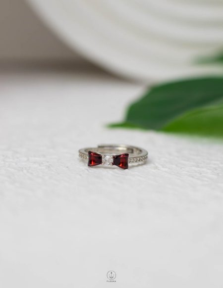 red tie pandora ring
