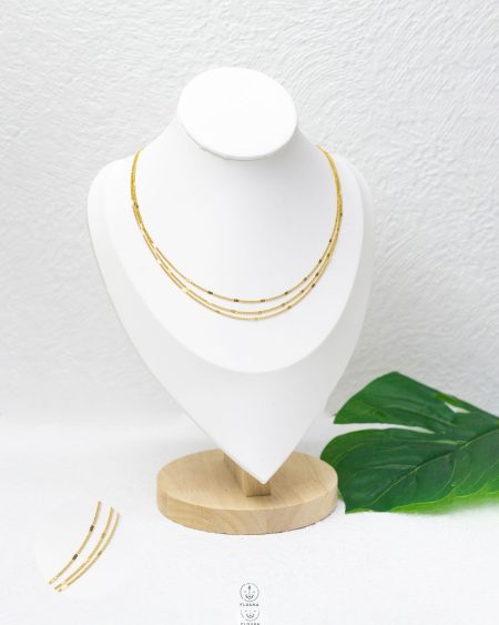 three thin layers necklace