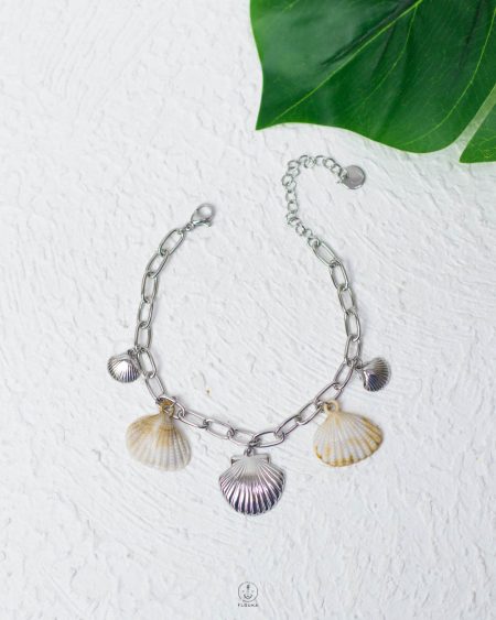 seashell silver bracelet