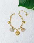 seashell gold bracelet