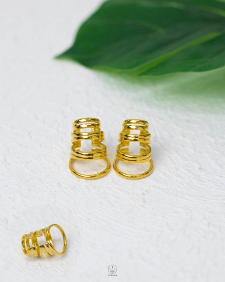 five layer gold fake piercing