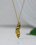 gold Palestine map necklace