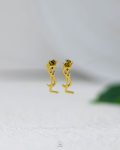 gold YSL earrings