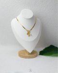 gold seashell snake necklace