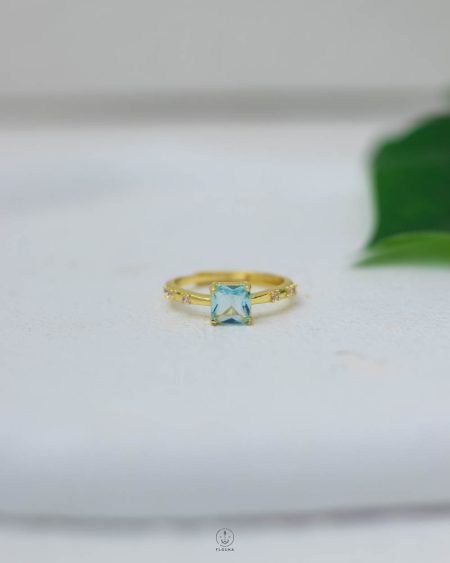 struas turquoise gold ring