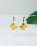 gold butterfly earrings