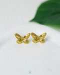 gold butterfly earrings