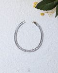 silver wide tinnes bracelet