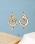 white straus rasin earring