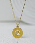houras eye gold box necklace