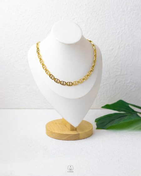 gold CD necklace