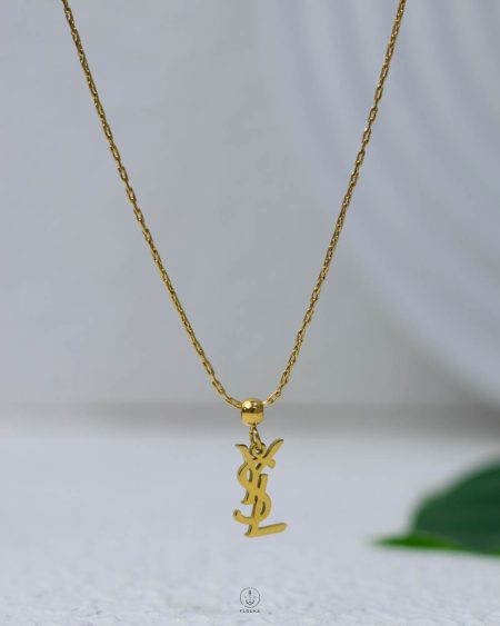 Tiny YSL Gold Necklace