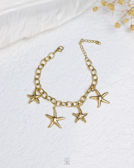 gold seashell bracelet