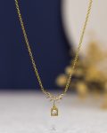tiny struas sun shine gold necklace