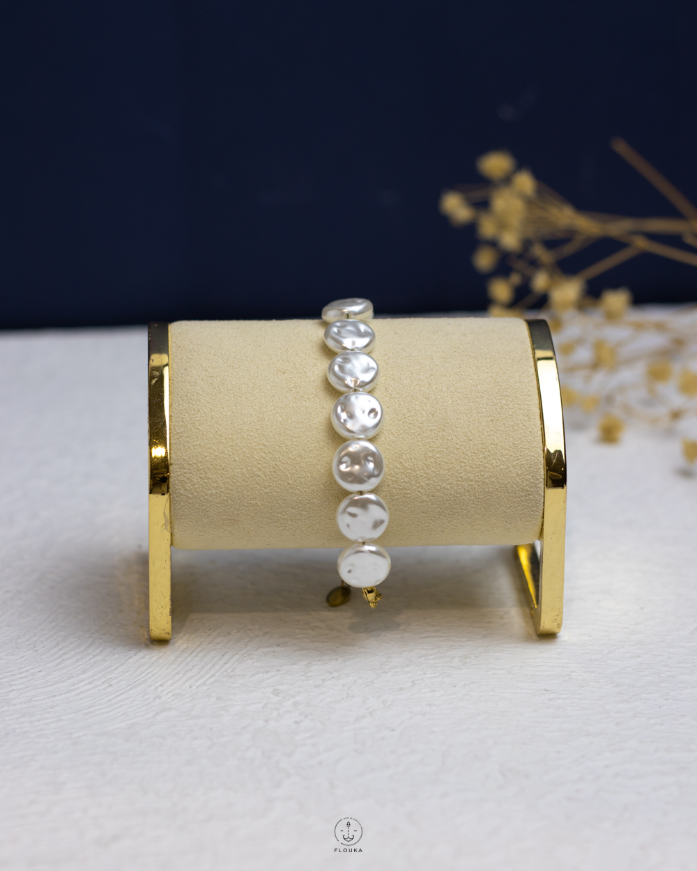 1757681251_B1005.jpg white Pearl beads bracelet