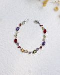 colorful Tulip silver bracelet