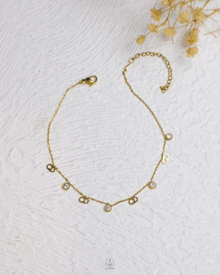 tiny struas CD anklet