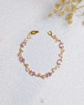 pink Tulip gold bracelet