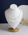 white seashell colofull necklace