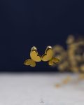 gold butterfly earrings
