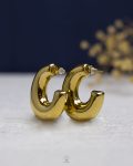 gold pump earring