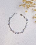 white Tulip silver bracelet