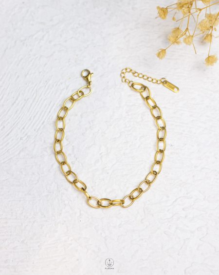 tiny rope gold bracelet